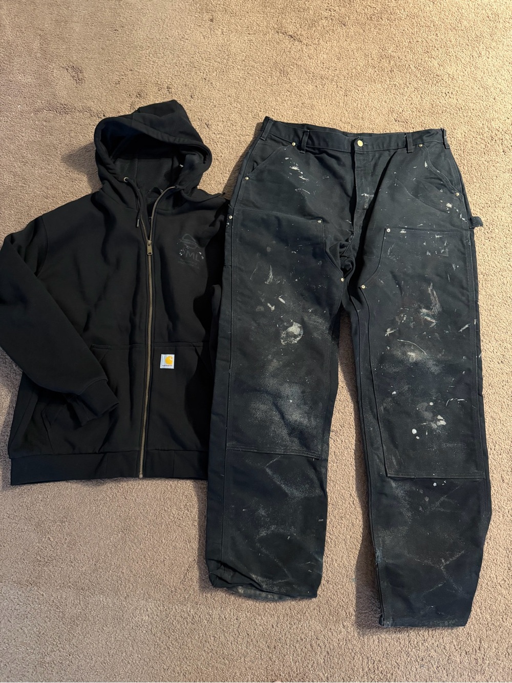 Carhartt jacket-Large  and Pants double knee 40/34 Bundle
